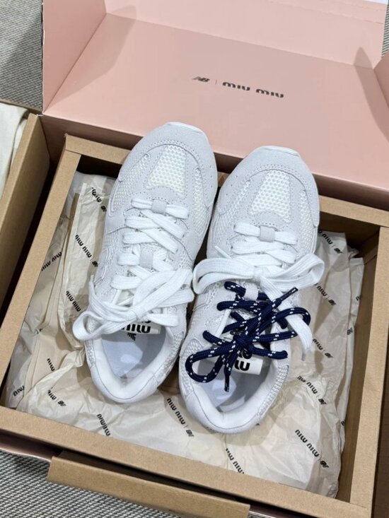 Miu Miu Shoes - ✅Authentic New Balance x Miu Miu 530 White Mesh Sneakers